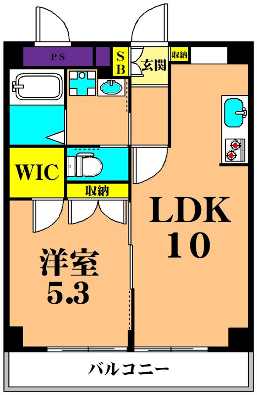 メゾンパーク大森 603号室 間取り