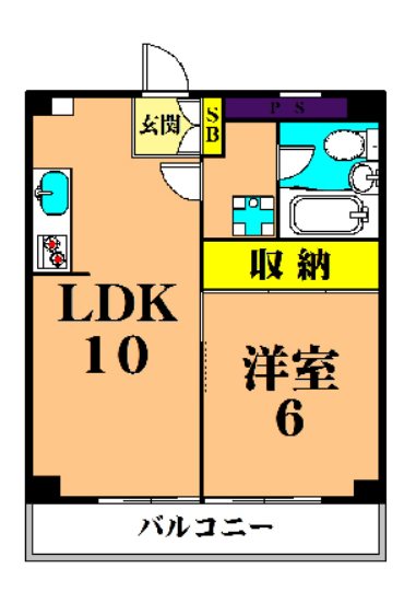 メゾンパーク大森 305号室 間取り