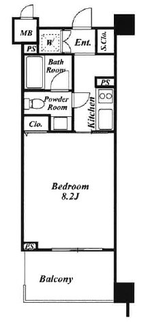 KDXレジデンス品川シーサイド 312号室 間取り