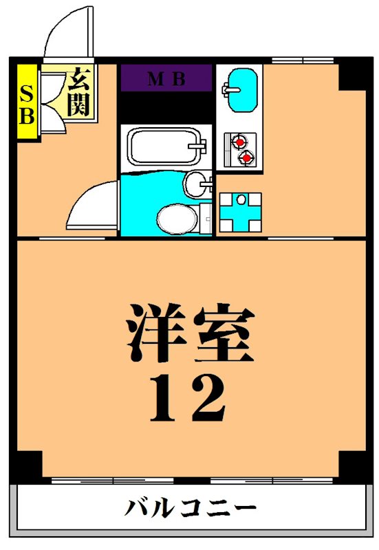 YOSHIDA B.L.D 101号室 間取り