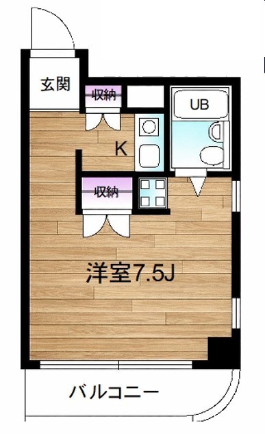 グランベーネ 103号室 間取り