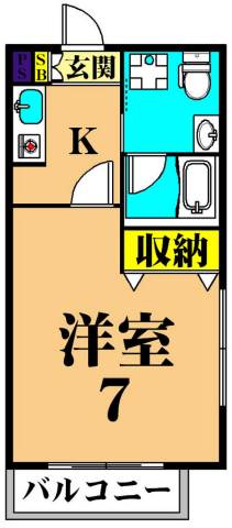 パルクフレンテ  201号室 間取り