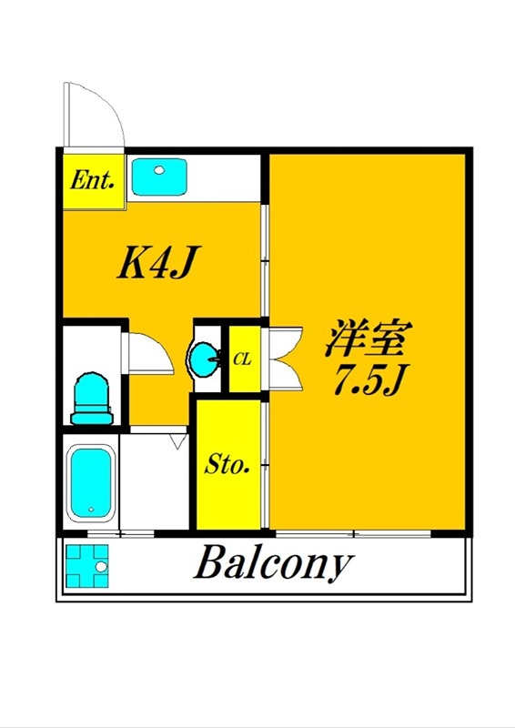 ハイツハピネス 302号室 間取り