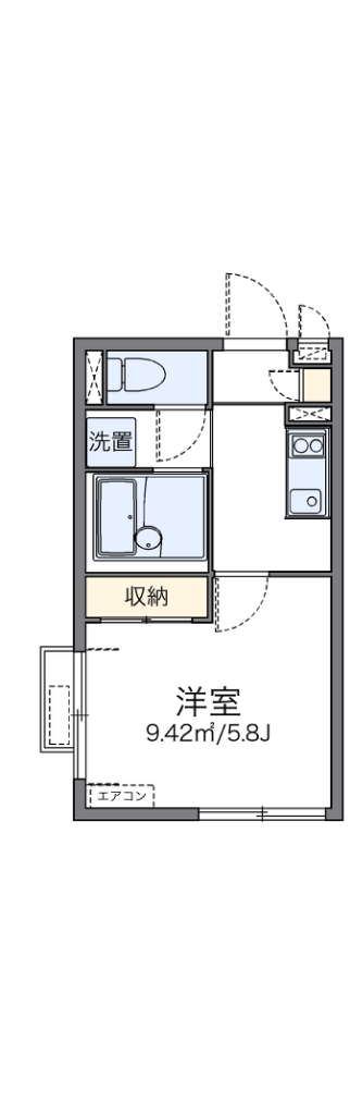 レオネクストドミール羽田 102号室 間取り