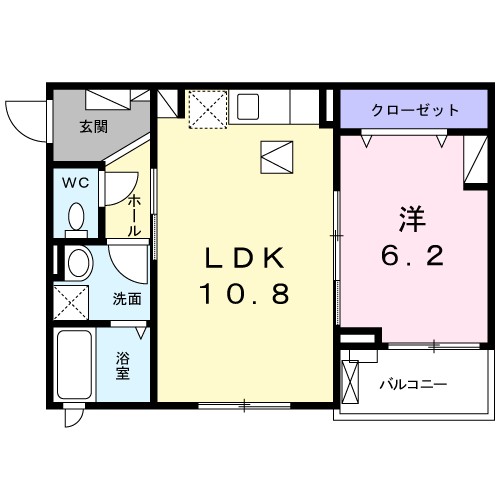 フラットＴ＆Ｔ　西中延 102号室 間取り