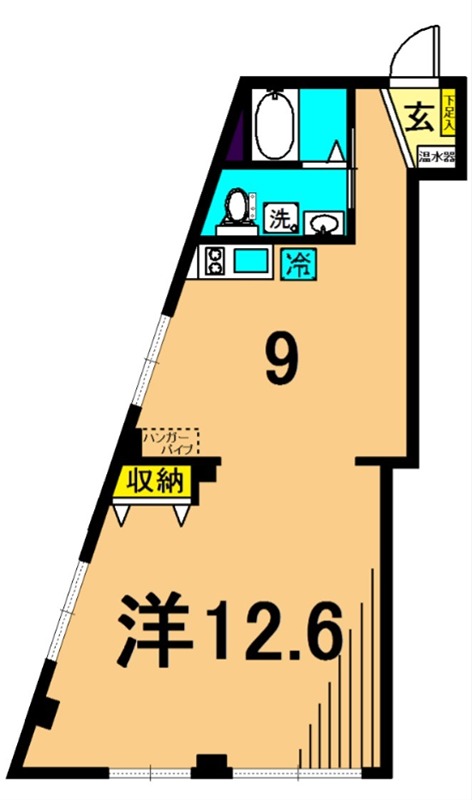 アルティス山王 2W号室 間取り