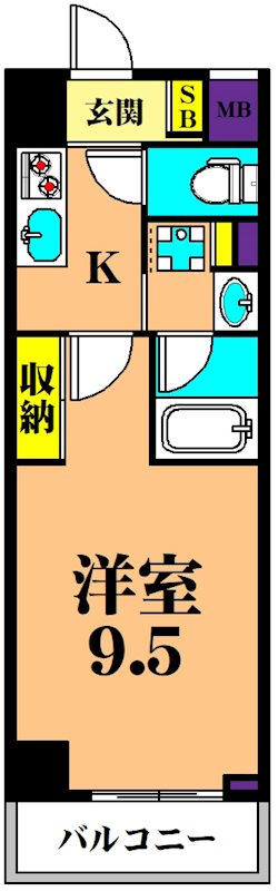 グレースK・K 203号室 間取り