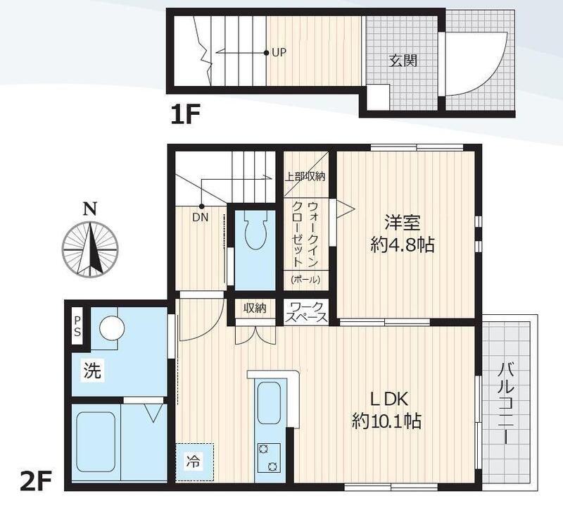 koti豊町 201号室 間取り