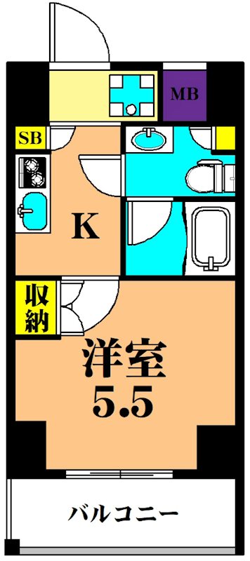 M-GATE 404号室 間取り