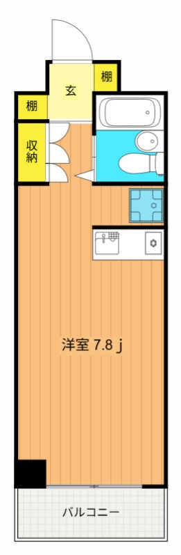 グランベーネ 208号室 間取り