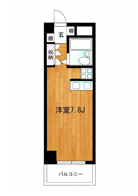 グランベーネ 208号室 間取り