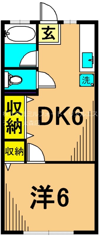 グローハイツ 101号室 間取り