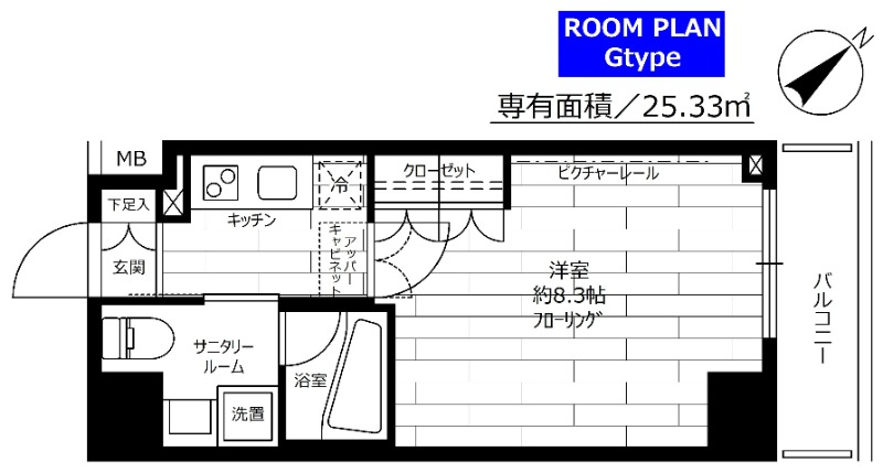 ステージグランデ蒲田アジールコート 407号室 間取り