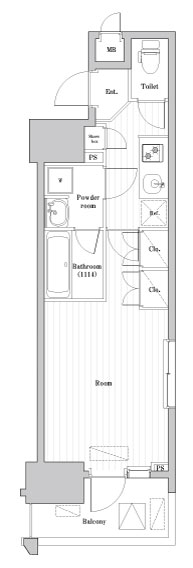 アークマーク大森町アジールコート 505号室 間取り