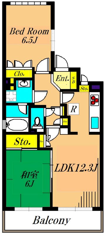 大森パーク・ホームズ　ベイサイドコート 803号室 間取り