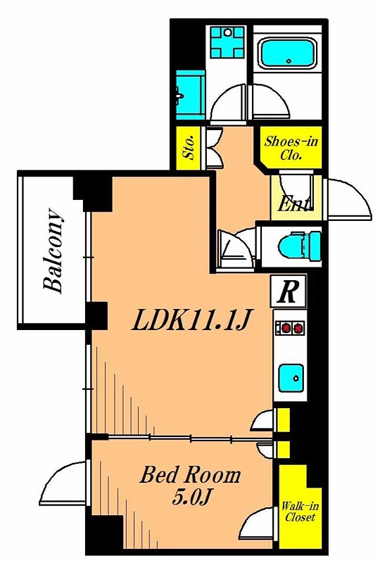 プラネソシエ大森山王 101号室 間取り