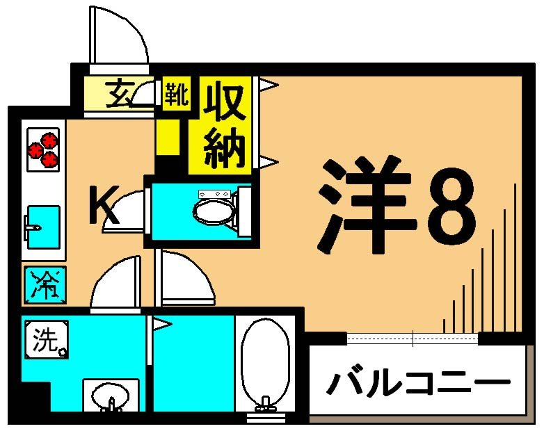 アーバンエムズ 201号室 間取り