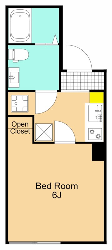 グランフォート品川大井町  204号室 間取り