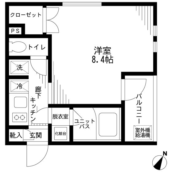 グラングレイス雪ヶ谷 305号室 間取り