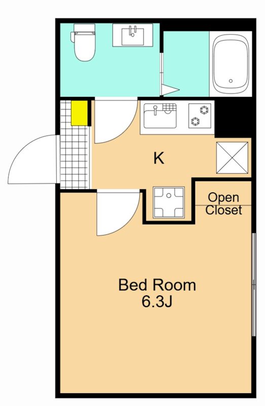 グランフォート品川大井町 203号室 間取り