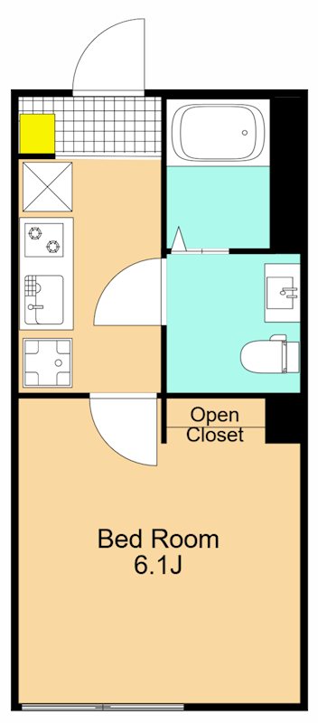 グランフォート品川大井町 301号室 間取り