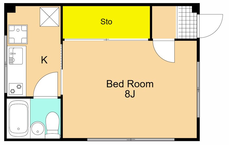 ハイツカワムラ  102号室 間取り