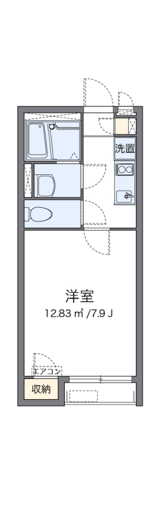 クレイノアザレア 202号室 間取り