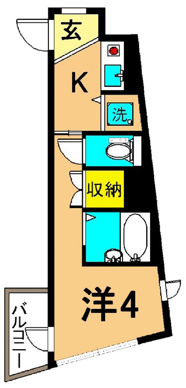 アイディ南品川 303号室 間取り