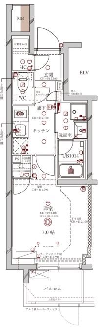 ディアレイシャス田園調布本町 101号室 間取り