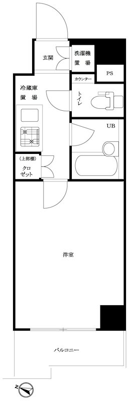 ルーブル大森山王弐番館 705号室 間取り