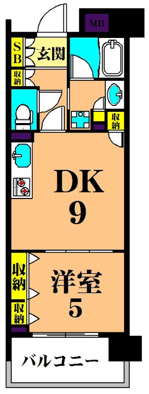 グレイスコート大森海岸   303号室 間取り