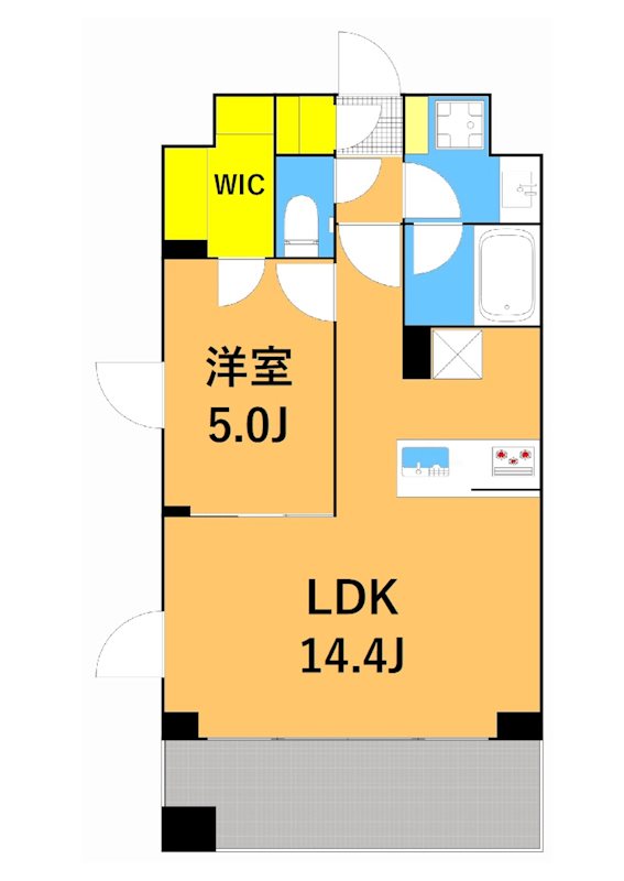 Iris西大井  205号室 間取り