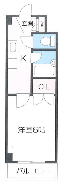 グリュックF88 202号室 間取り