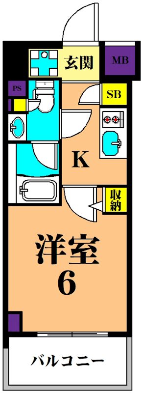 アーバネックス大井仙台坂 602号室 間取り