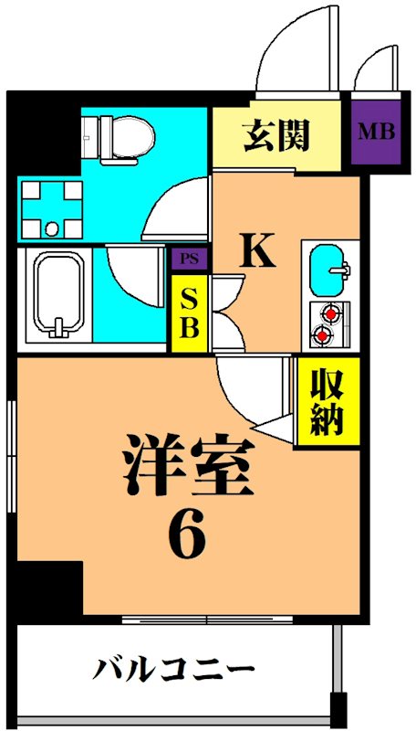 セジョリ大井町 504号室 間取り