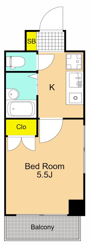 プレール天王洲アイル 305号室 間取り