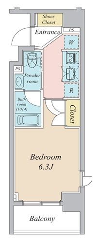 プライマル大森 309号室 間取り