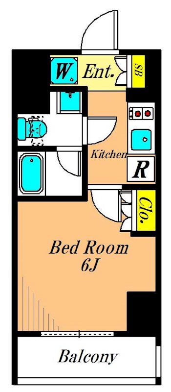 カスタリア大森Ⅱ 1005号室 間取り