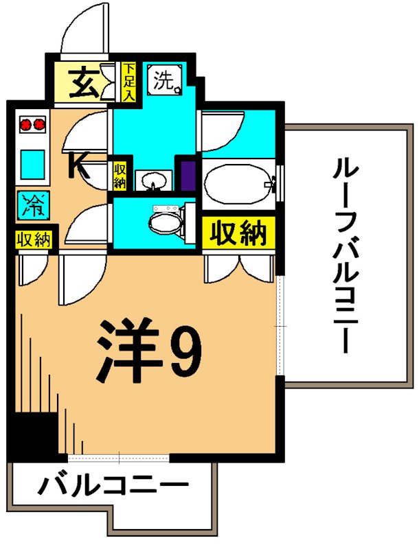レジディア南品川 503号室 間取り