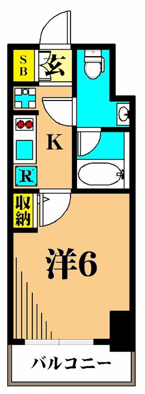 アーバネックス南品川 703号室 間取り