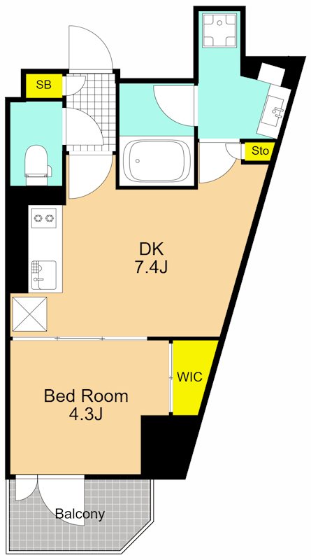 ザ・パークハビオ南大井 503号室 間取り