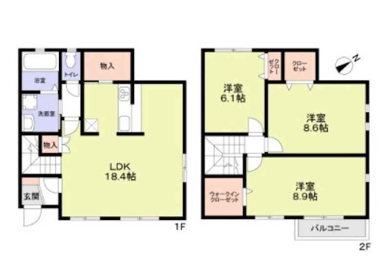 AQUAレジデンス大井町　第１５ 106号室 間取り