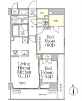 ベルファース大森山王   318号室 間取り