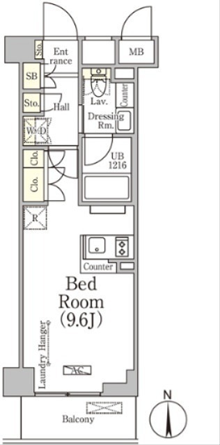 ベルファース大森山王   411号室 間取り