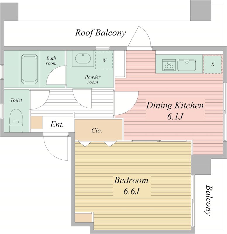 シンフォニアパレス 403号室 間取り