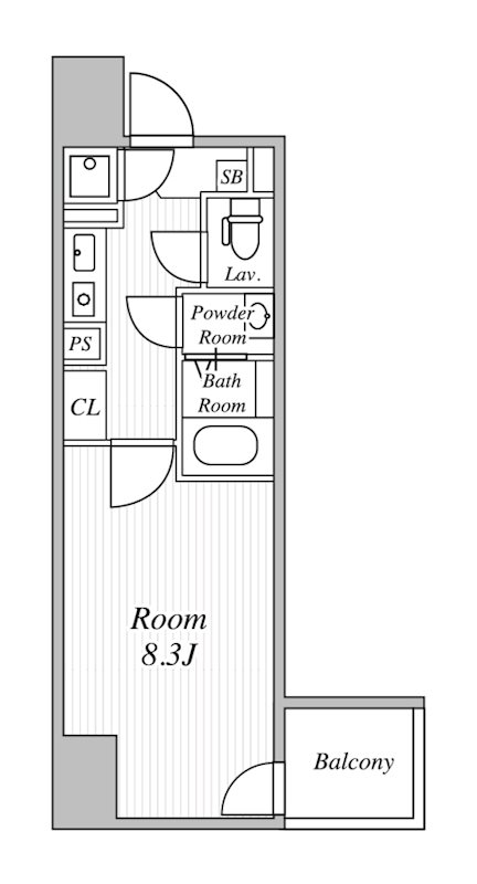 グランアリュール大鳥居  701号室 間取り