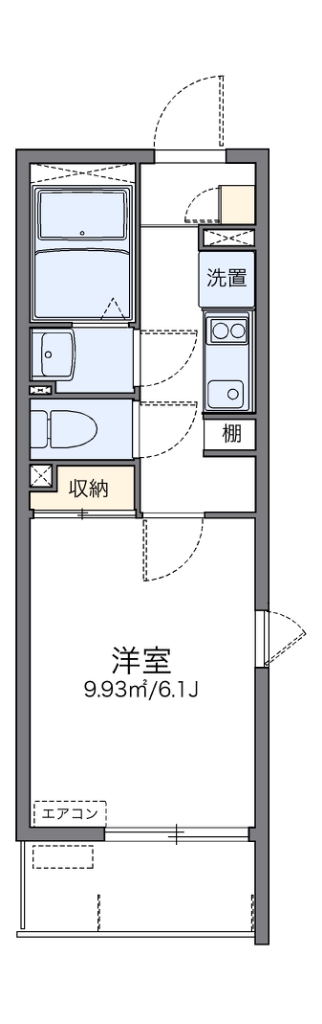 レオネクストノワール久が原 201号室 間取り