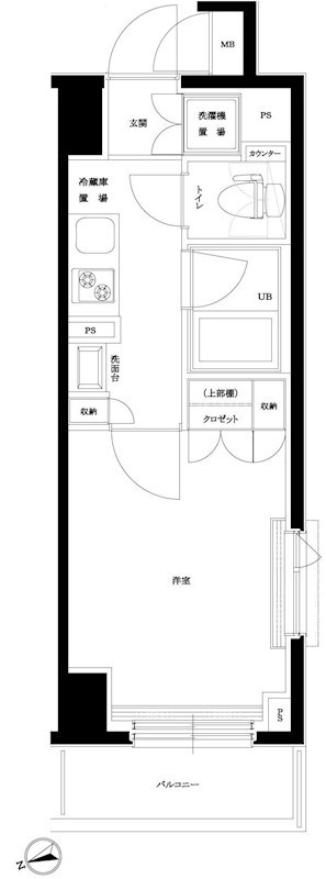 ルーブル仲六郷壱番館 611号室 間取り