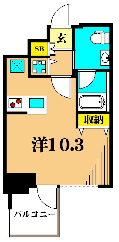プライマル大井仙台坂 602号室 間取り