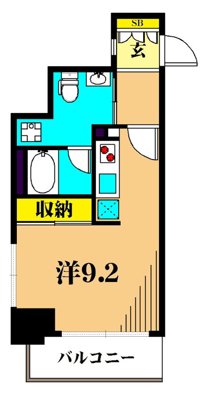 プライマル大井仙台坂 609号室 間取り